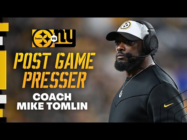 Coach Mike Tomlin Postgame Press Conference (Week 8 vs Giants) | Pittsburgh Steelers