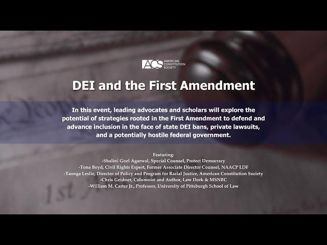 DEI and the First Amendment