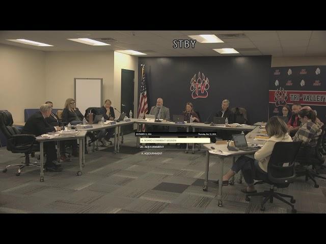 TVCS Board Meeting 12/12/2024