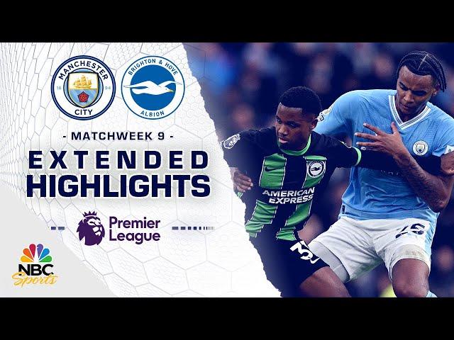 Manchester City v. Brighton | PREMIER LEAGUE HIGHLIGHTS | 10/21/2023 | NBC Sports