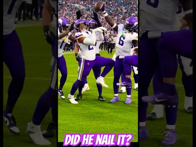 Camryn Bynum does hilarious TOUCHDOWN DANCE copying RAYGUN #skol #minnesotavikings #nfl