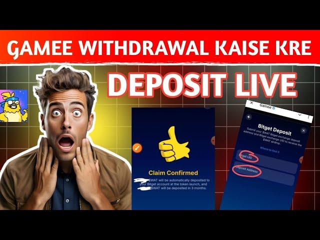 gamee token withdrawal kaise kre | gamee deposit option live | how to deposit gamee in Bitgit