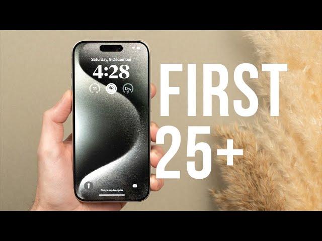 iPhone 15 Pro - First 25 Things To Do! (Tips & Tricks)