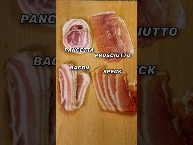 Pancetta vs. Bacon vs. Prosciutto vs. Speck