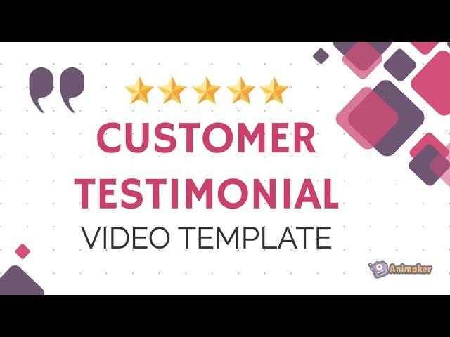 Customer Testimonial Video Template