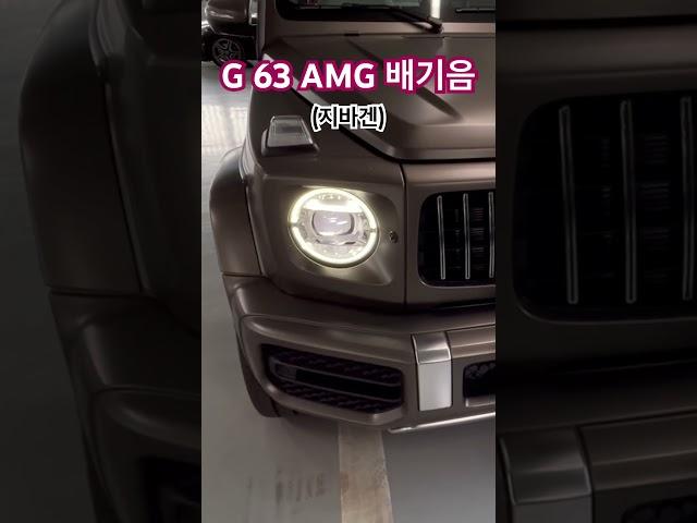 G 63 AMG 배기음 #지바겐 #G63 #G63AMG #배기음 #벤츠플렉스