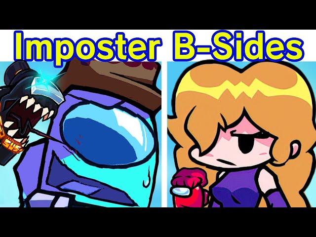 Friday Night Funkin' VS Impostor B-Sides V1 FULL WEEK, Cutscenes (FNF Mod) (Among Us/Black Imposter)