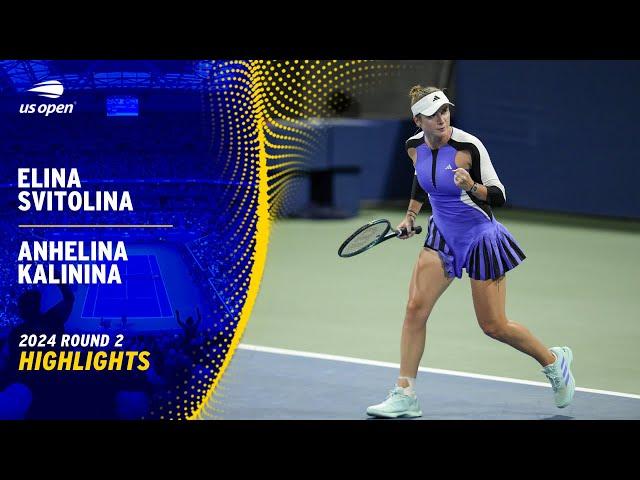 Elina Svitolina vs. Anhelina Kalinina Highlights | 2024 US Open Round 2