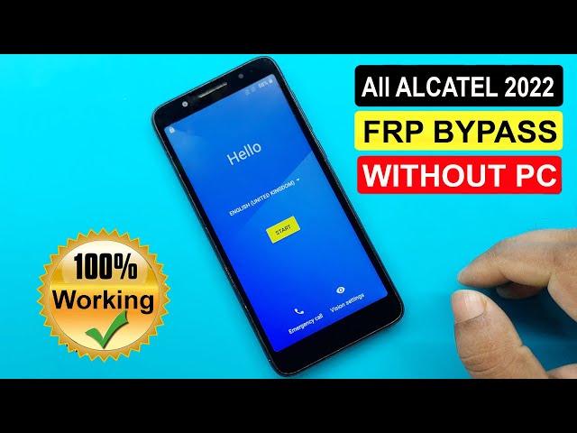 All ALCATEL GOOGLE/FRP BYPASS 2022 (WITHOUT PC) 