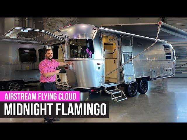 EXCITING New 2025 Airstream Flying Cloud 27FB Midnight Flamingo Edition