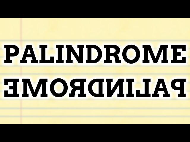 Why Isn't Palindrome A Palindrome?