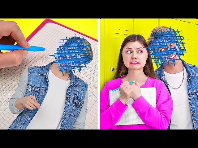 OMG! MAGIC DIARY GRANTS WISHES || Fun School Situations! Rich VS Poor Crazy Pranks By 123 GO! TRENDS