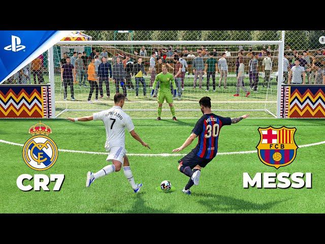 FIFA 23 VOLTA | OLD EL CLASICO | Ronaldo vs Messi - Penalty shootout | 4K