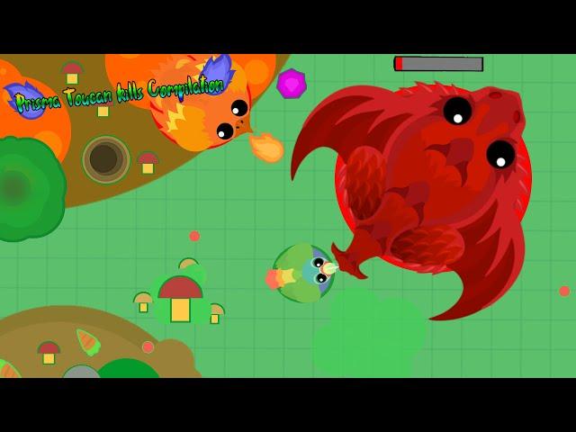 Mope.io | Prisma Toucan kills Queen Scarlet | Prisma Toucan Kills Compilation