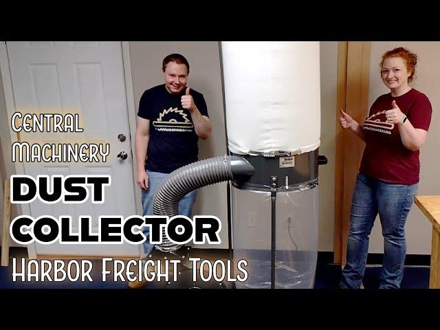 Harbor Freight Tools | 2HP Dust Collector Assembly and Review | Central Machinery | Woodworking