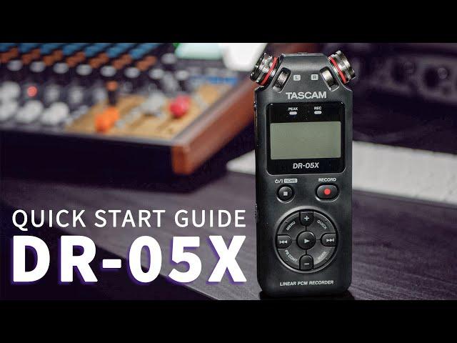 Tascam DR-05X Quick Start Setup Guide for Content Creators 2021 | AUDIO TUTORIAL