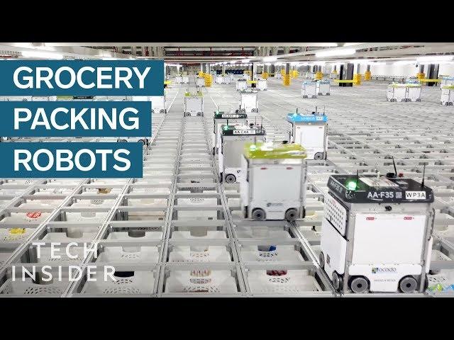 Inside A Warehouse Where Thousands Of Robots Pack Groceries