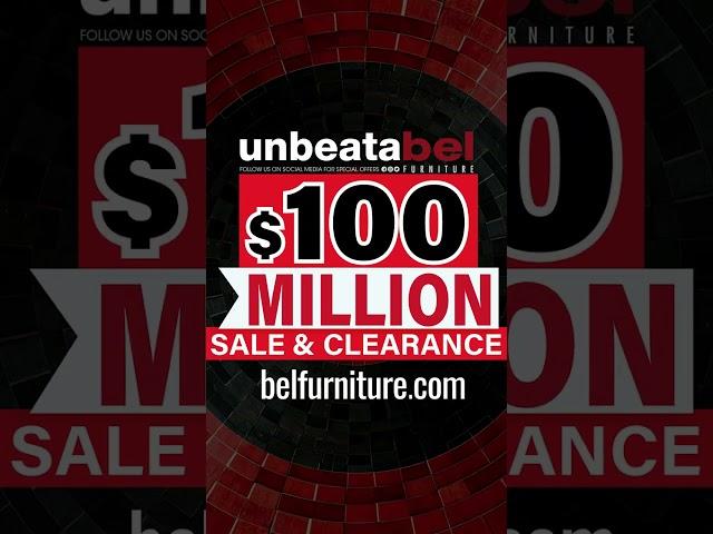 Big savings on Bel Furniture with $100 million clearance & sale