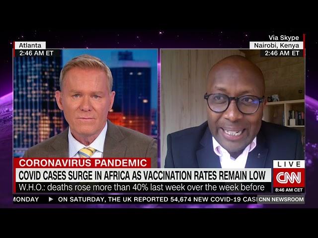 Amref Global CEO, Dr. Githinji Gitahi on CNN International advocating for #VaccineEquity