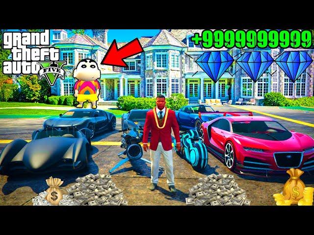 FRANKLIN BECOMES BILLIONAIRE IN GTA 5 ( LAST PART ) | SHINCHAN and CHOP