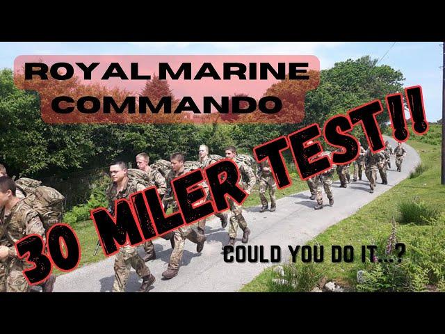 Royal Marines Commando test: 30 Miler run!