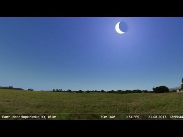 Total Solar Eclipse U.S.A. Aug 21st, 2017 (Simulation) 