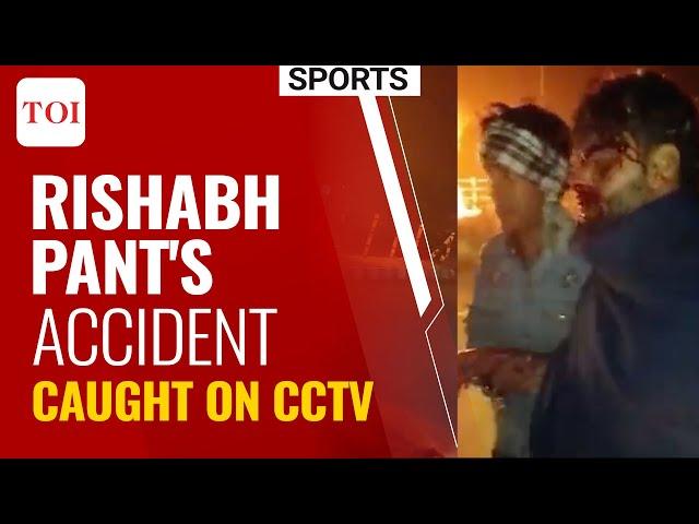 Rishabh Pant's exact moment of escaping from his burning car