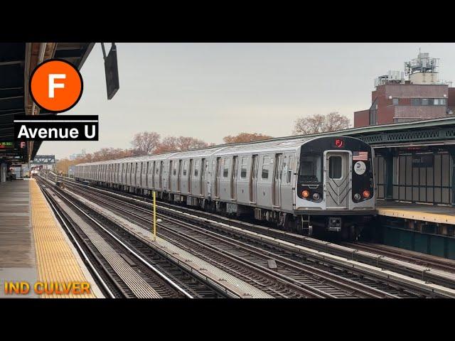  NYC Subway: NIS R160s, Work Train & (F) Lcl Trains @ Avenue U (IND Culver)