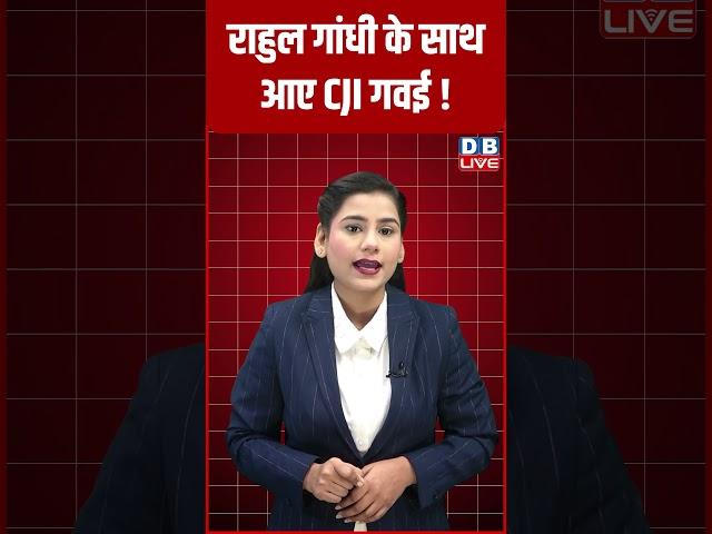 राहुल गांधी के साथ आए CJI गवई ! #shorts #dblive #latestnews #breakingnews #news #rahulgandhi