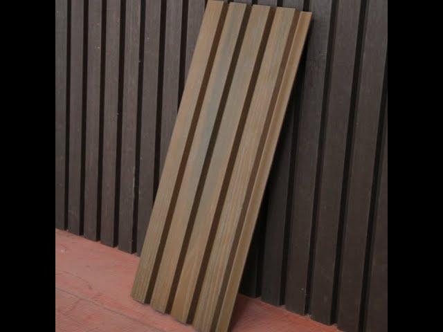 WPC outdoor great wall cladding as the exterior building co-extrusion surface wall panel