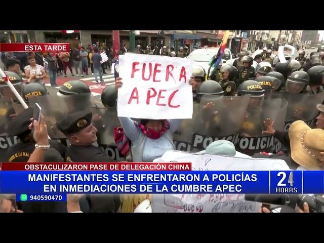 Paro Nacional: Manifestantes se concentraron en las inmediaciones de la sede del APEC