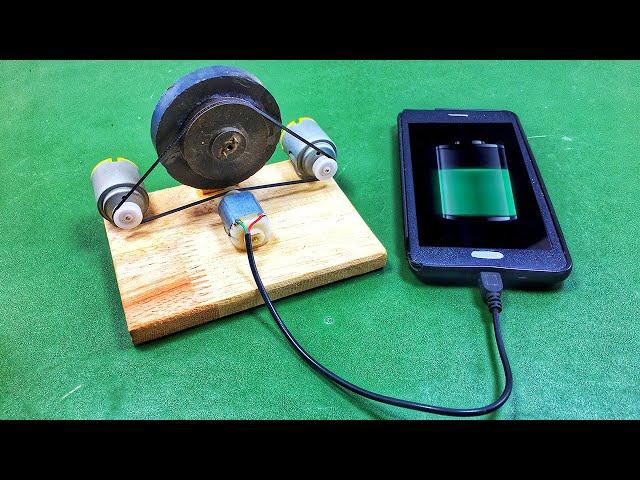 Make a Free Energy Mobile Phone Charger With Self Running Science Project