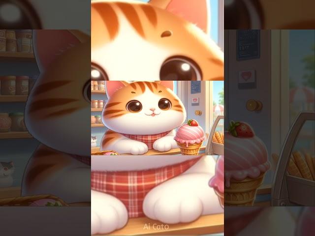 Cat_Eat_Ice_cream... #cat #story #shorts