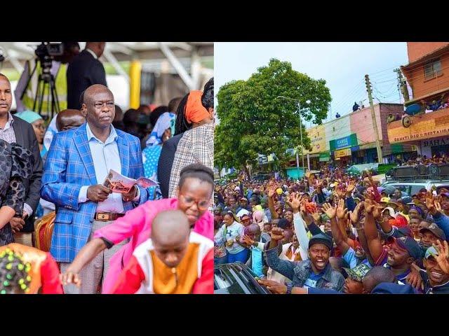 RUTO SHOCKED AS EMBU RESIDENTS CHEER FORMER DP GACHAGUA WILDLY AS BISHOP MUHERIA RECOGNISES HIM!