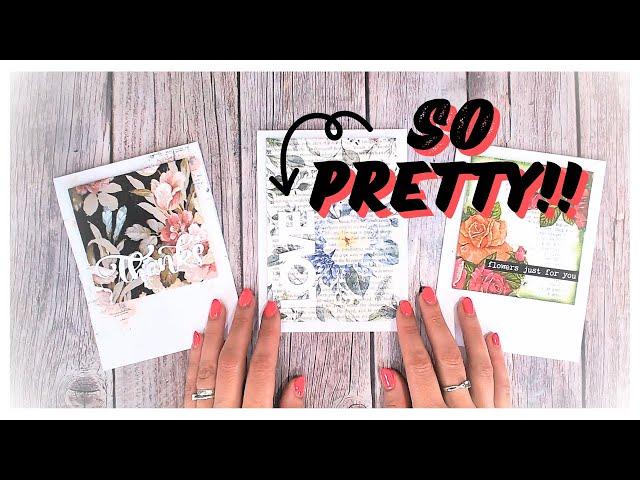 Quick & Easy Napkin Cards! CARD MAKING TUTORIAL