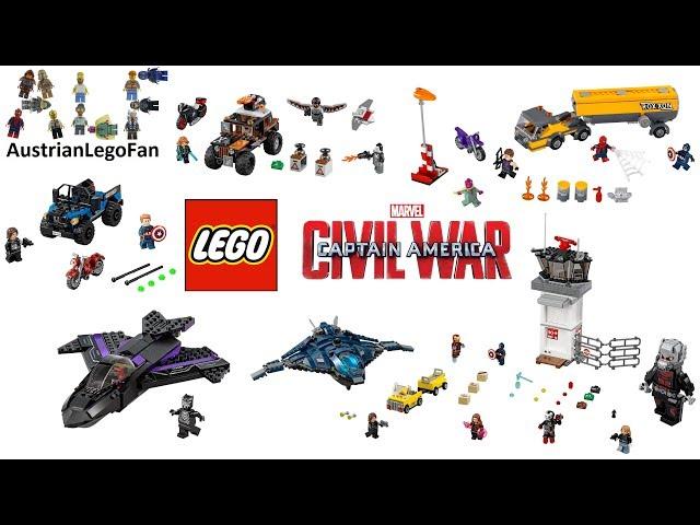 All Lego Captain America Civil War Sets Compilation - Lego Speed Build Review