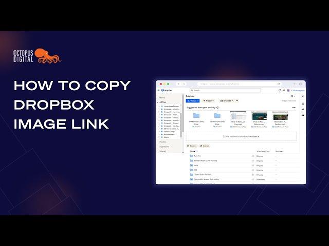 How To Copy Dropbox Image Link