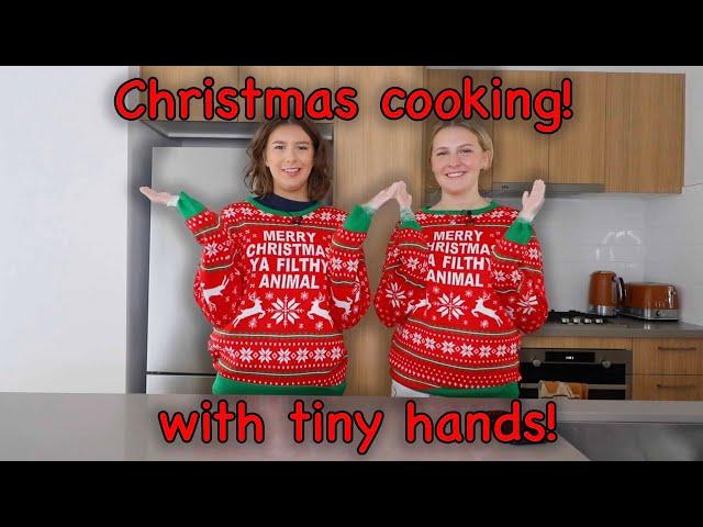 Cooking a Christmas pudding with tiny hands!!