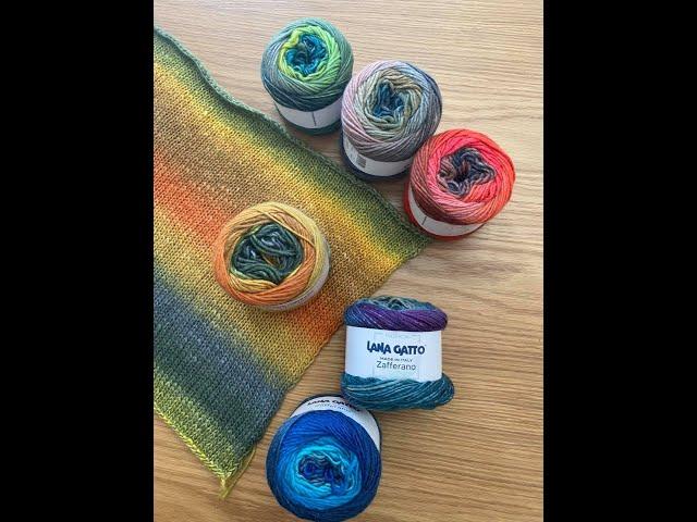 Cuộn Len Sợi Lông Cừu Merino Pha Alpaca và Lụa Tơ Tằm Lana Gatto Zafferano