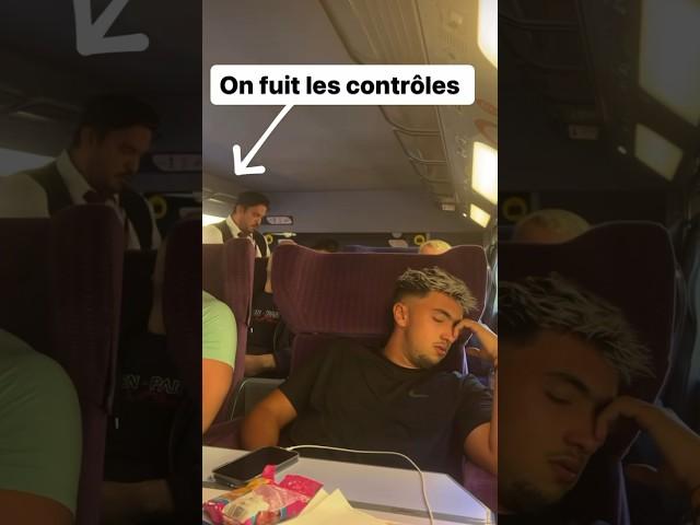 Inoxtag fuit les contrôleurs dans le train !!