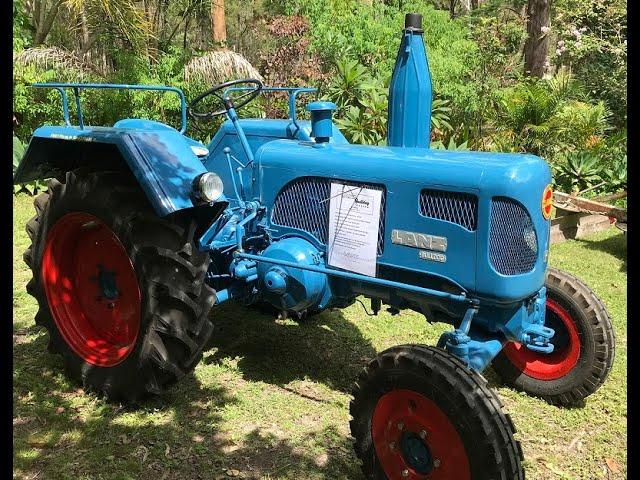 Gary Tesch and his 1957 Lanz Bulldog Tractor