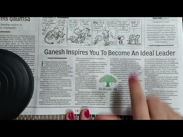 # Ganesh Inspires You To Become An Ideal Leader  # TOI # Speaking Tree Article  # 28 September 2023