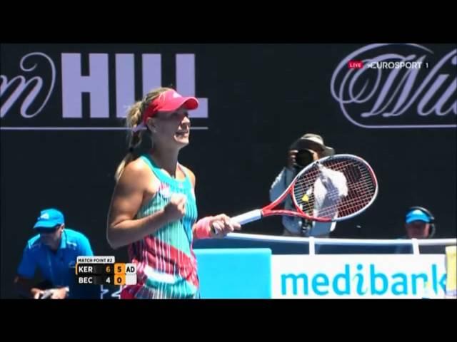 Australian Open 2016 4th Round Kerber vs. Beck - Match Point