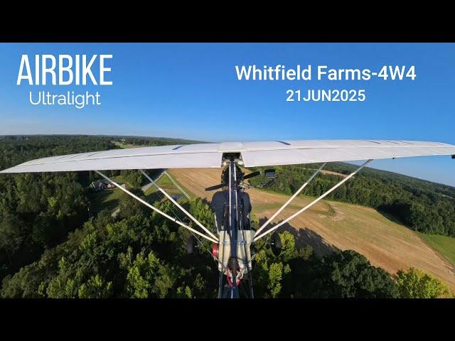 AirBike Ultralight Landing at Whitfield Farms (4W4) | Classic Crop Dusters Too!