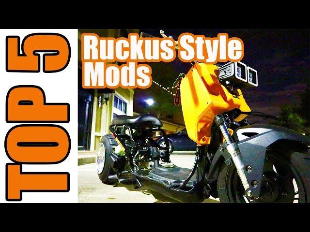 Top 5 Popular Honda Ruckus Style Mods #RuckusMods #HondaRuckus #Ruckus