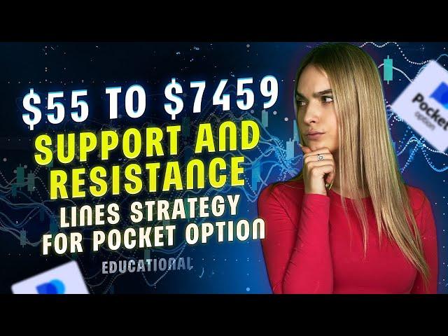 BINARY OPTIONS TRADING ON SUPPORT AND RESISTANCE LINES $55 TO $7459