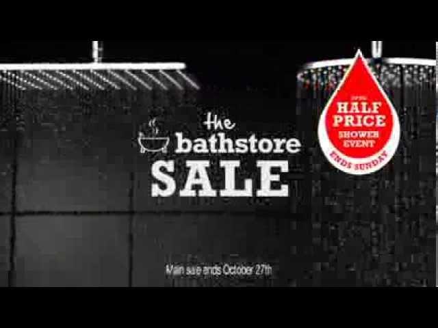 Bathstore Autumn Sale Half Price Showers - TV Advert 30th September 2013