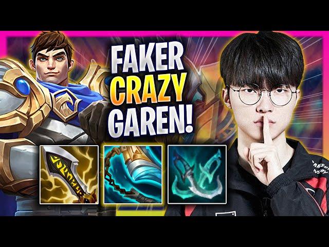 FAKER CRAZY GAME WITH GAREN! - T1 Faker Plays Garen MID vs Sylas! | Season 2024