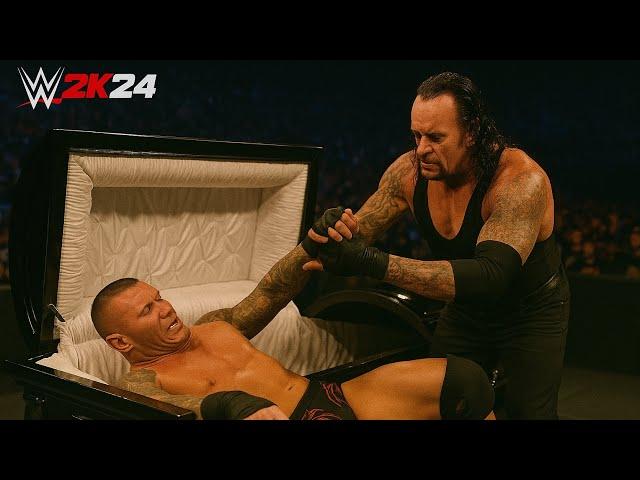 DEADMAN vs LEGEND KILLER – Undertaker vs Randy Orton | WWE 2K24 Casket Match️