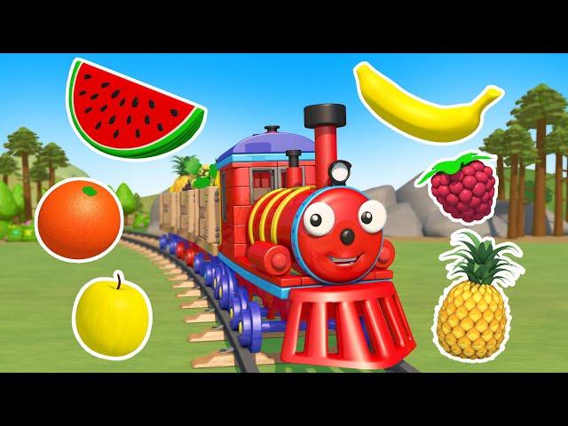 Berries and Fruits for children — Cartoons in Ukrainian — Educational videos — Olly the train